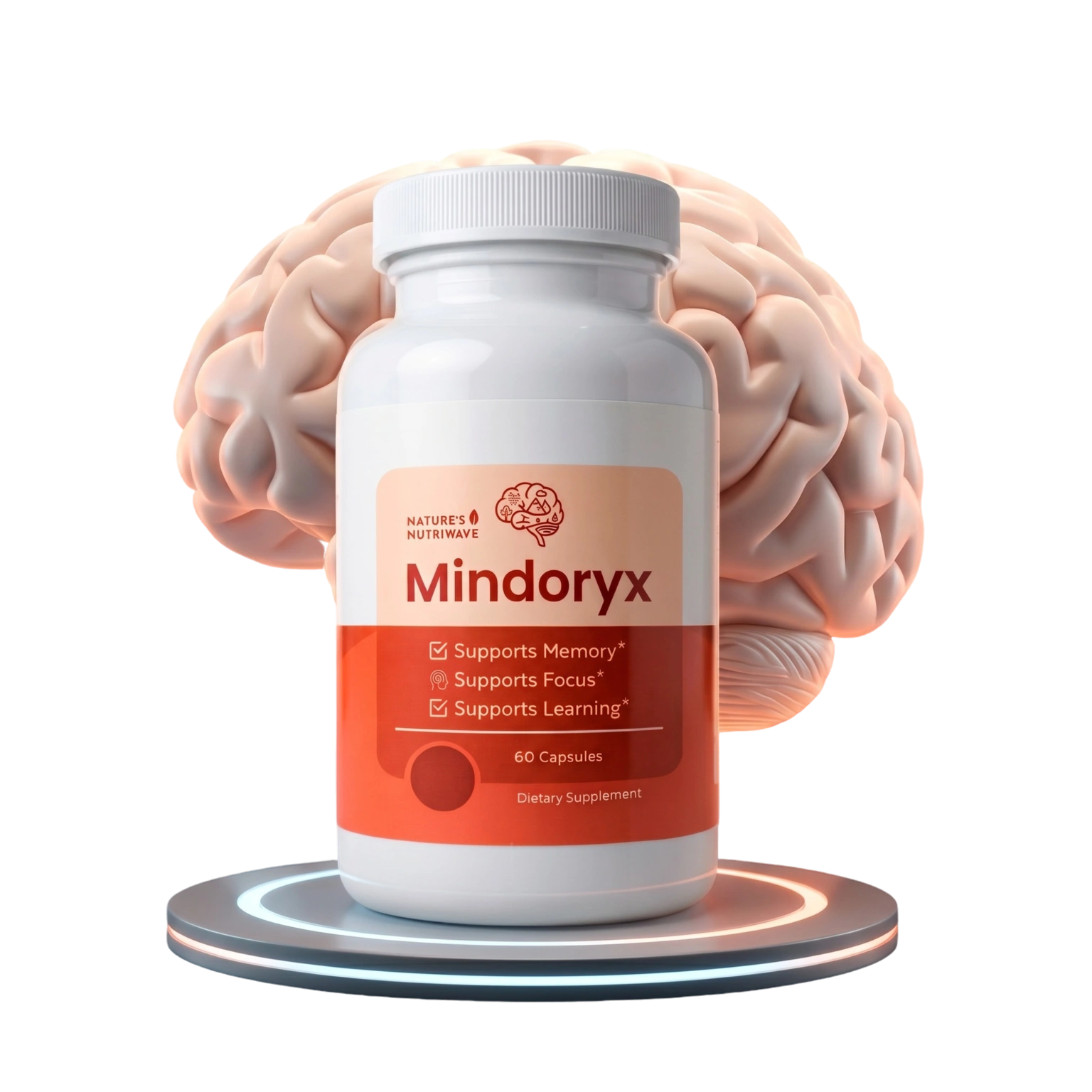 Mindoryx Brain Health Supplement Bottle